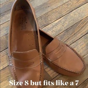 Leather driving moccasin